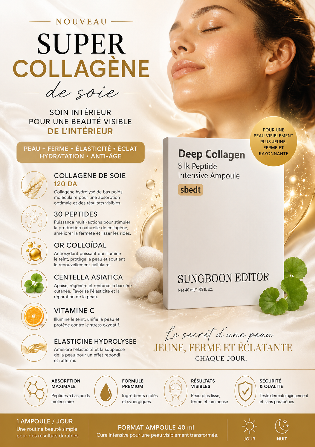 Collagène de soie - 40ml