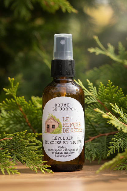 Brume répulsive insectes et tiques